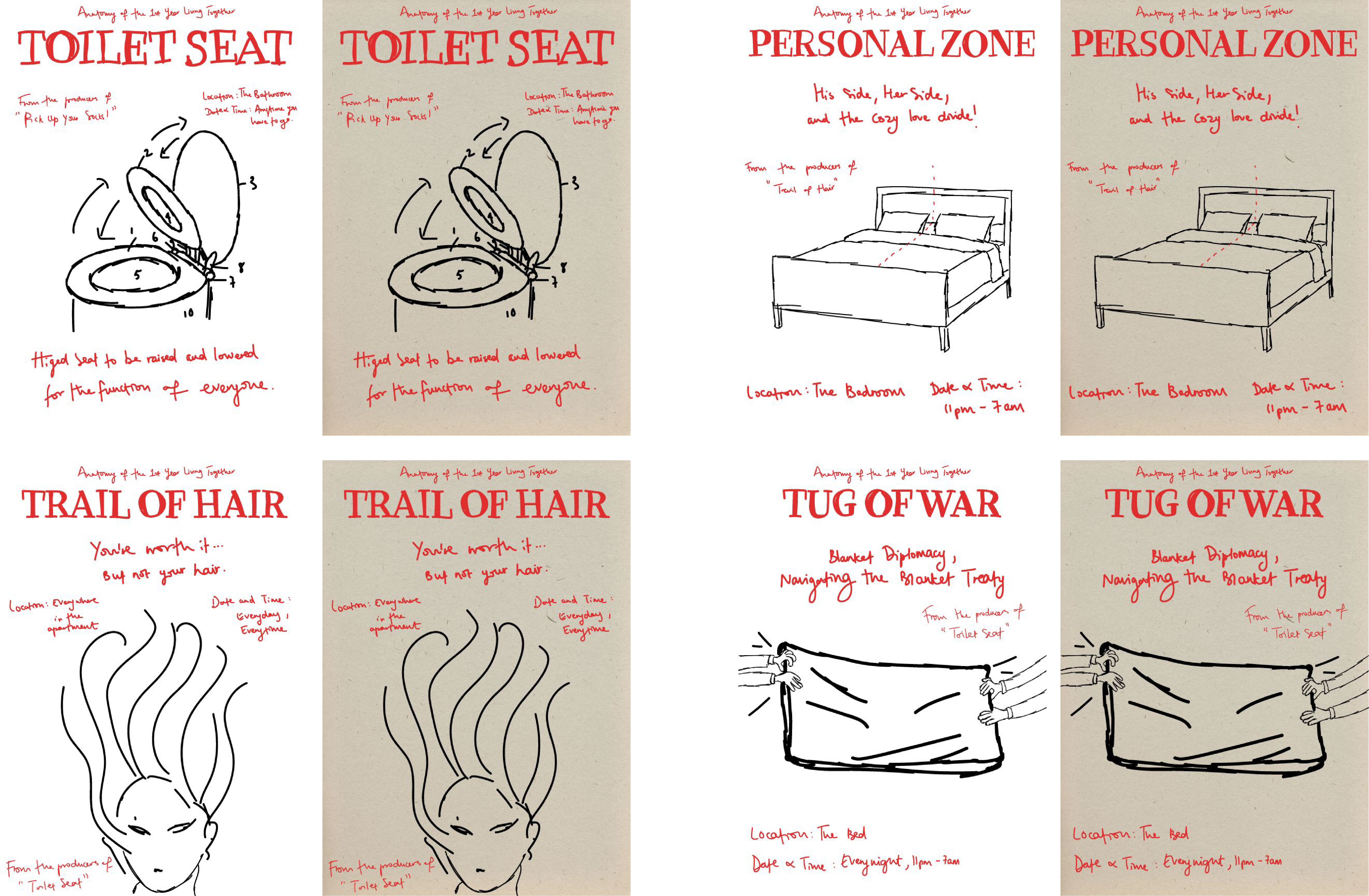 Everyday poster design sketches