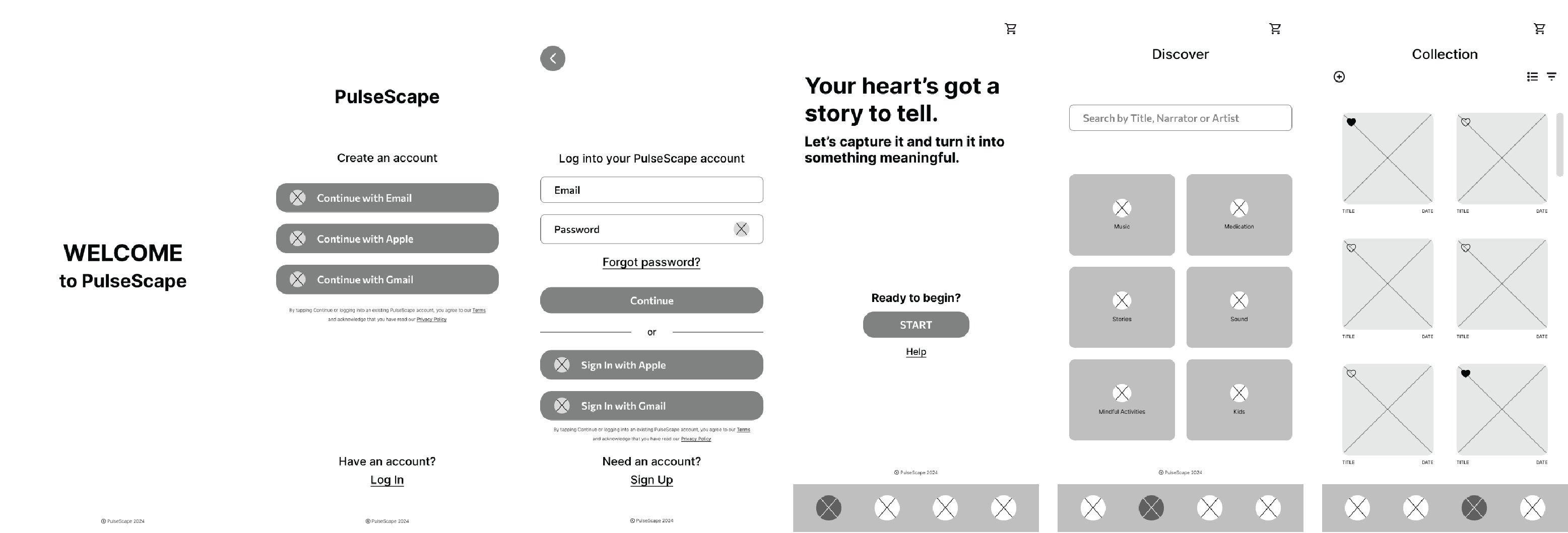 User flow for PulseScape's target audiences